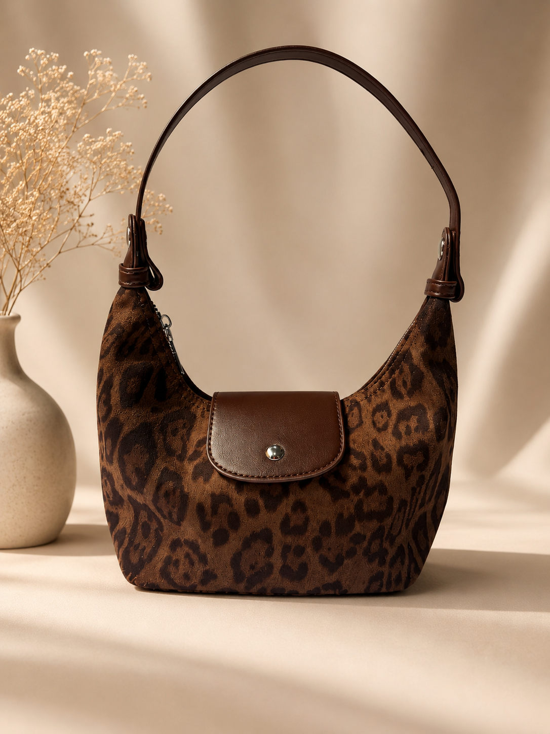 Mocha Leopard Bag