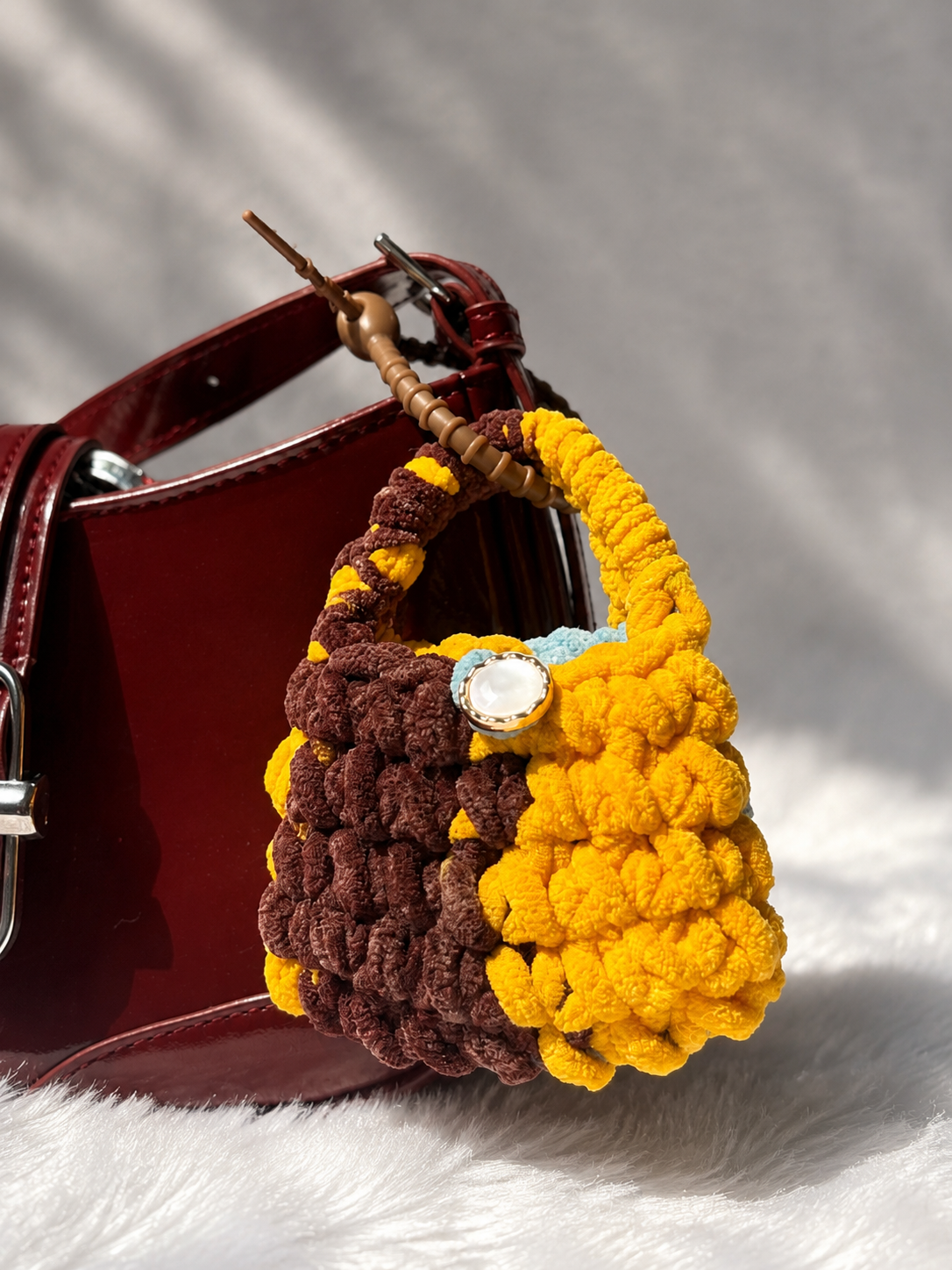 Crochet Mini Bag Charm