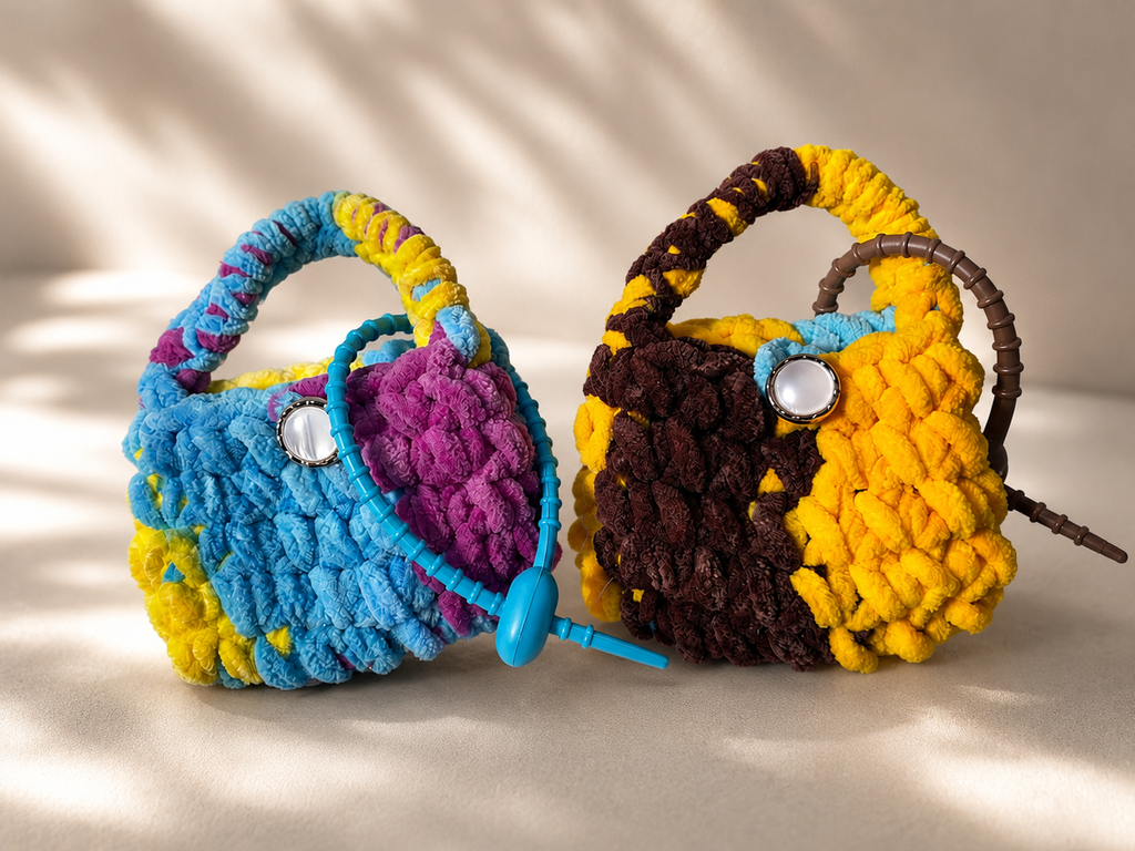Crochet Mini Bag Charm