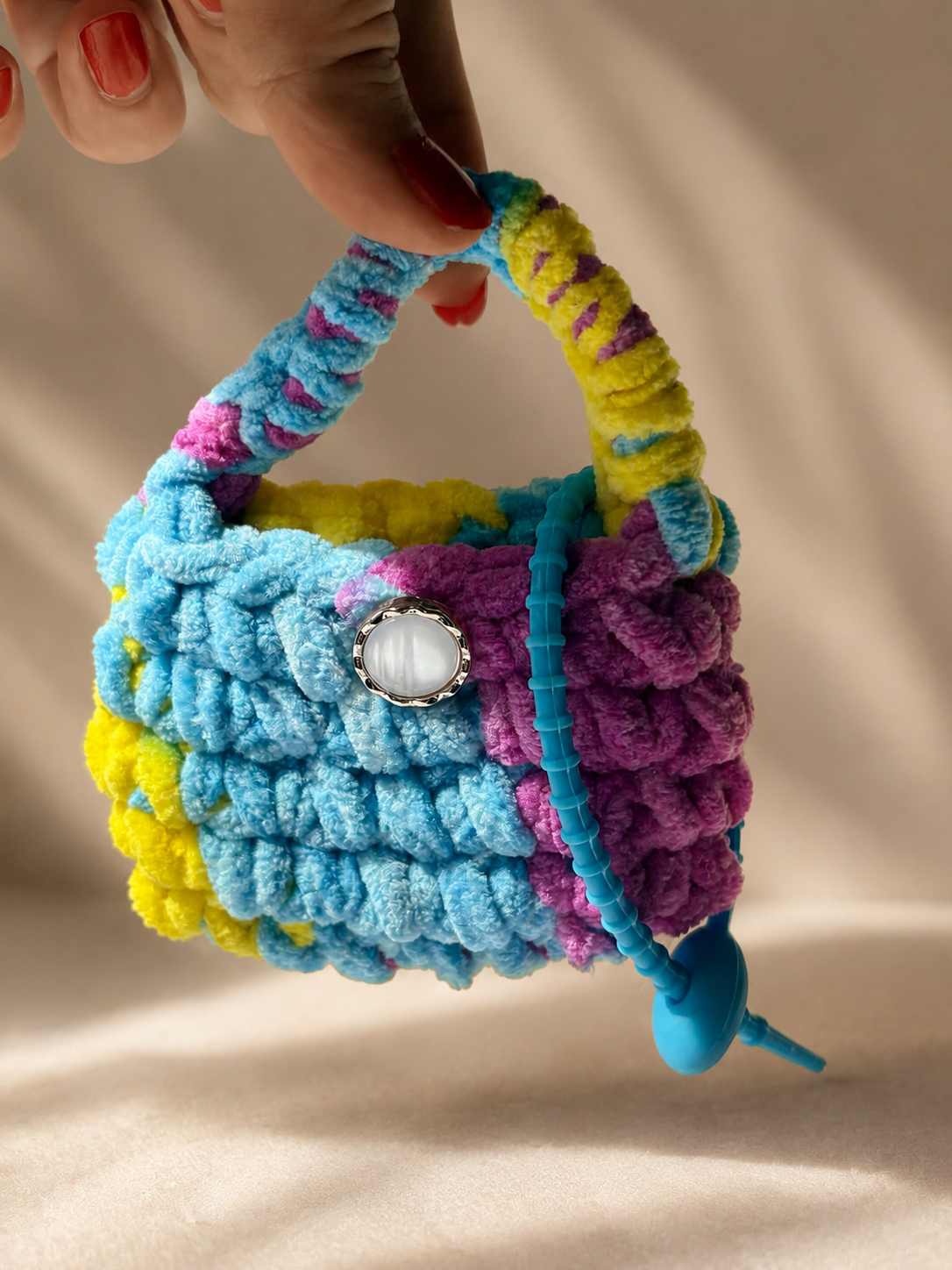 Crochet Mini Bag Charm
