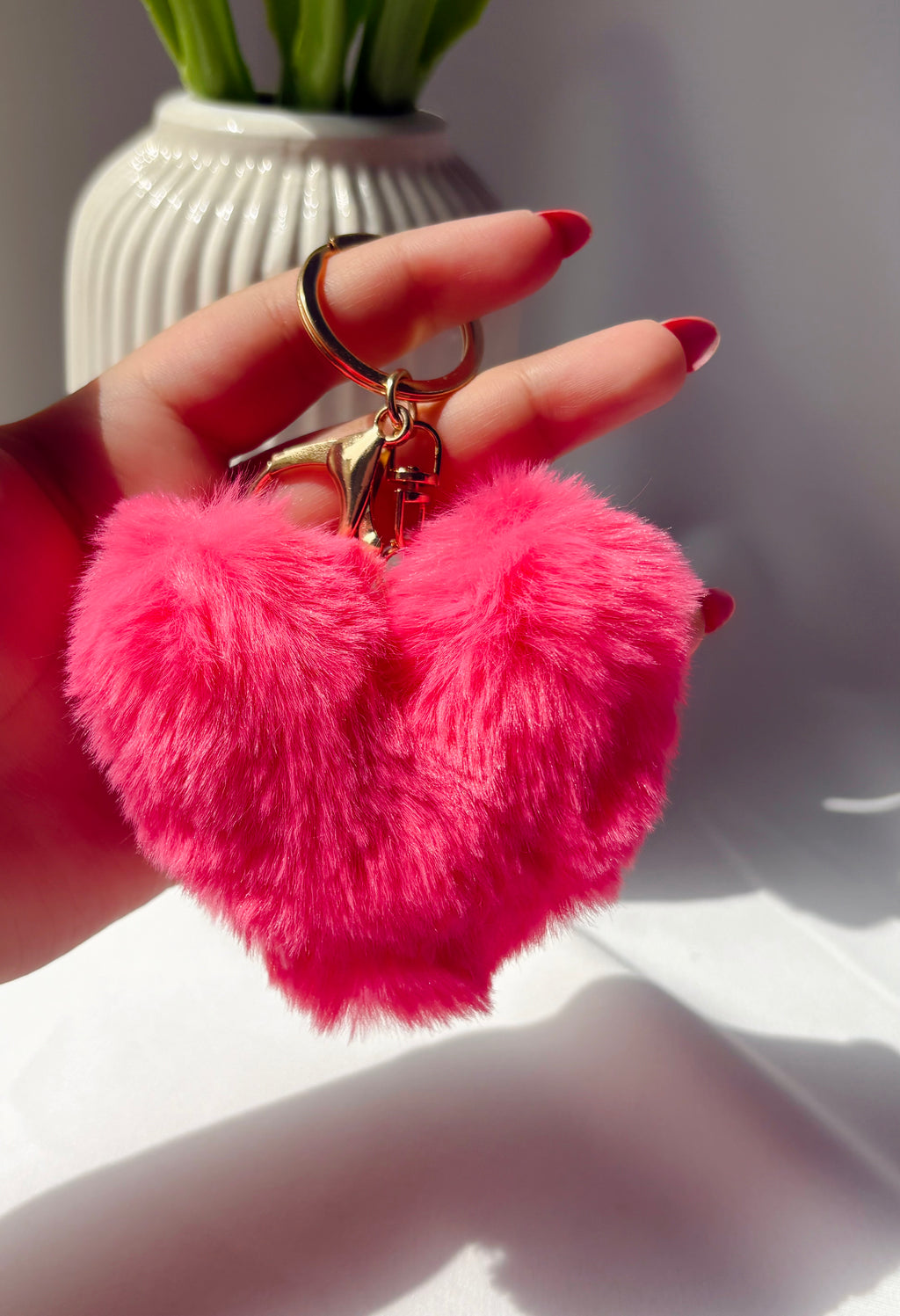 Cloud Heart Bag Charm
