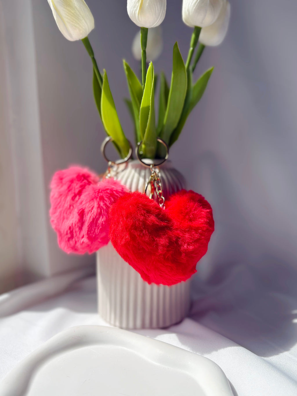 Cloud Heart Bag Charm