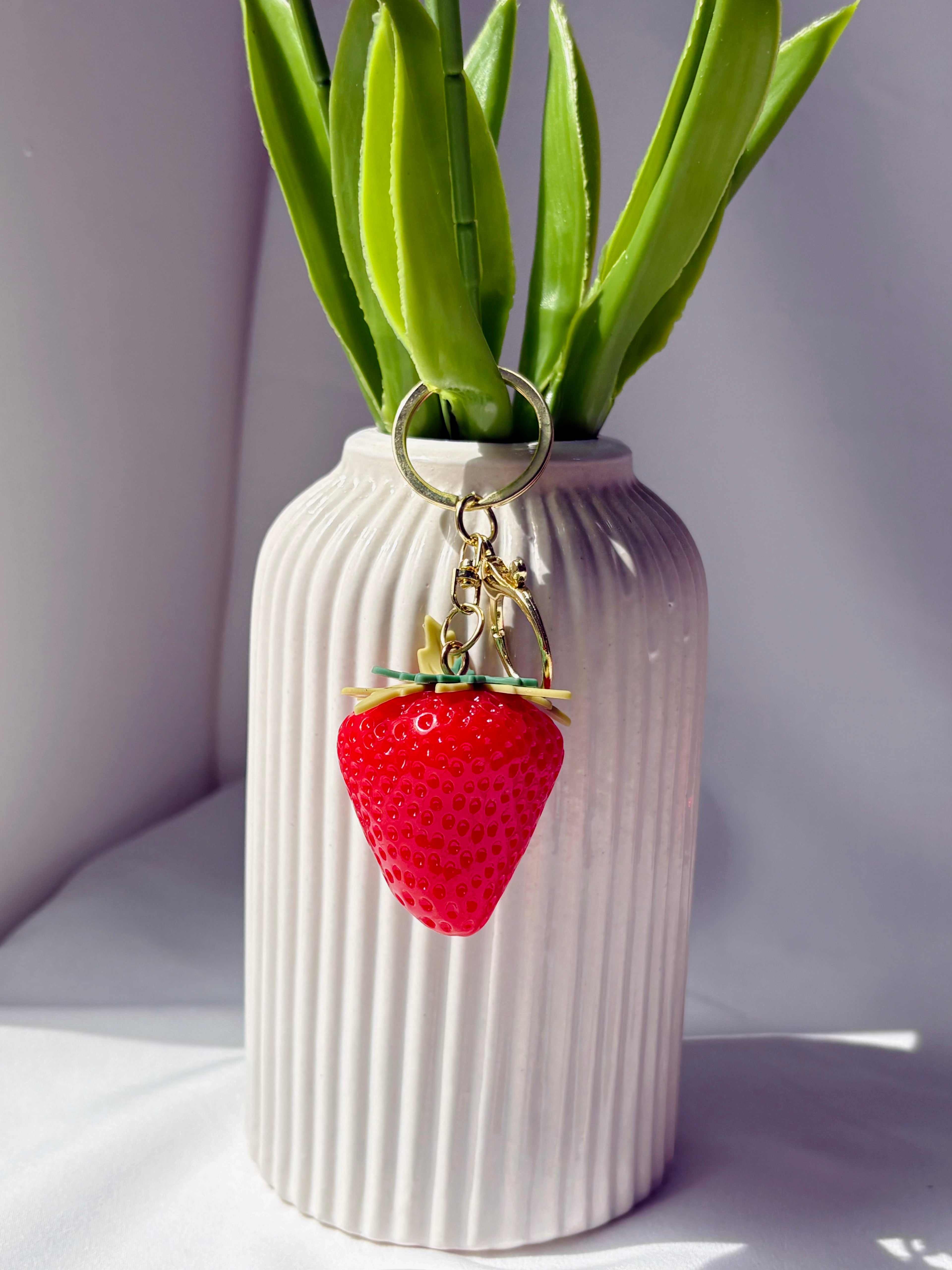 Strawberry Bag Charm